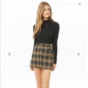 Glen Plaid Mini Skirt